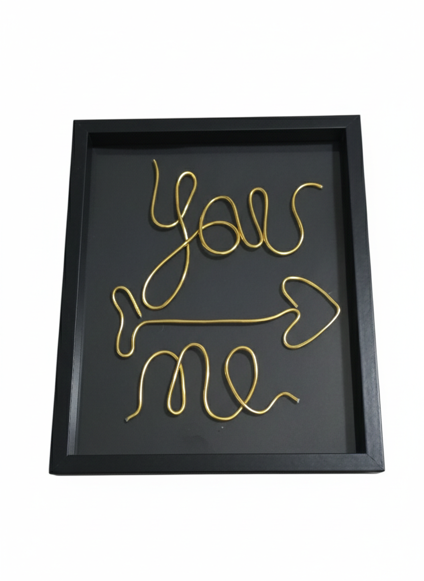 You♤me same way, wire art