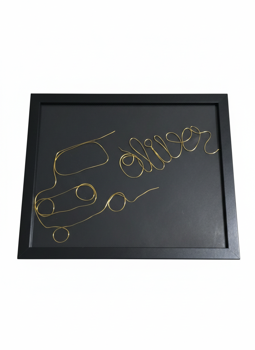 Personalised wire name gift baby/toddler bedroom