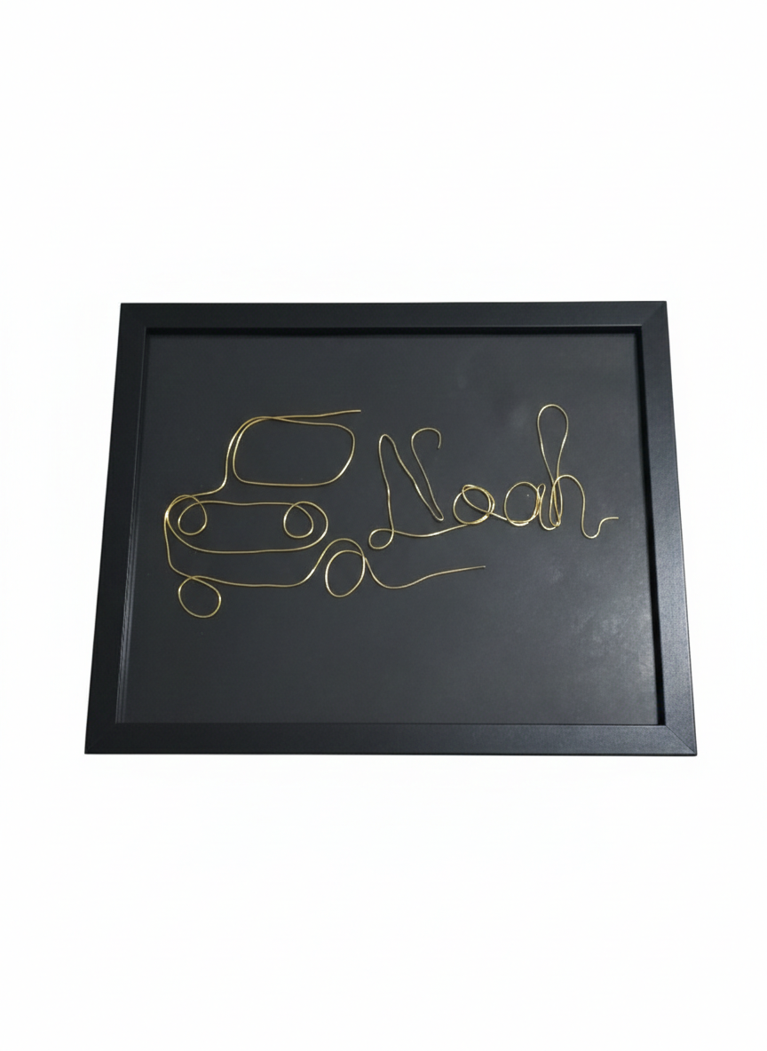 Personalised wire name gift baby/toddler bedroom