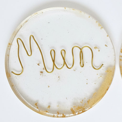 Wire art, custom coasters