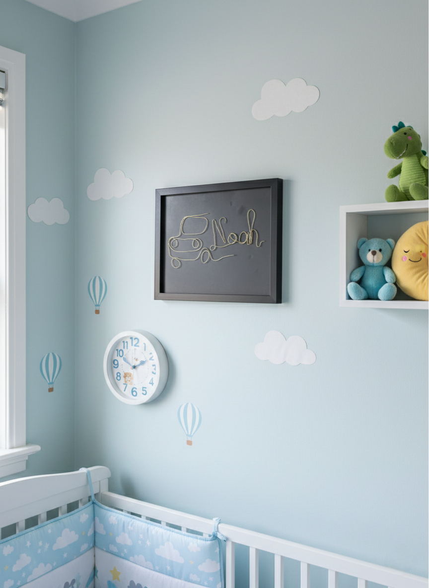 Personalised wire name gift baby/toddler bedroom