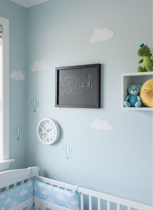 Personalised wire name gift baby/toddler bedroom